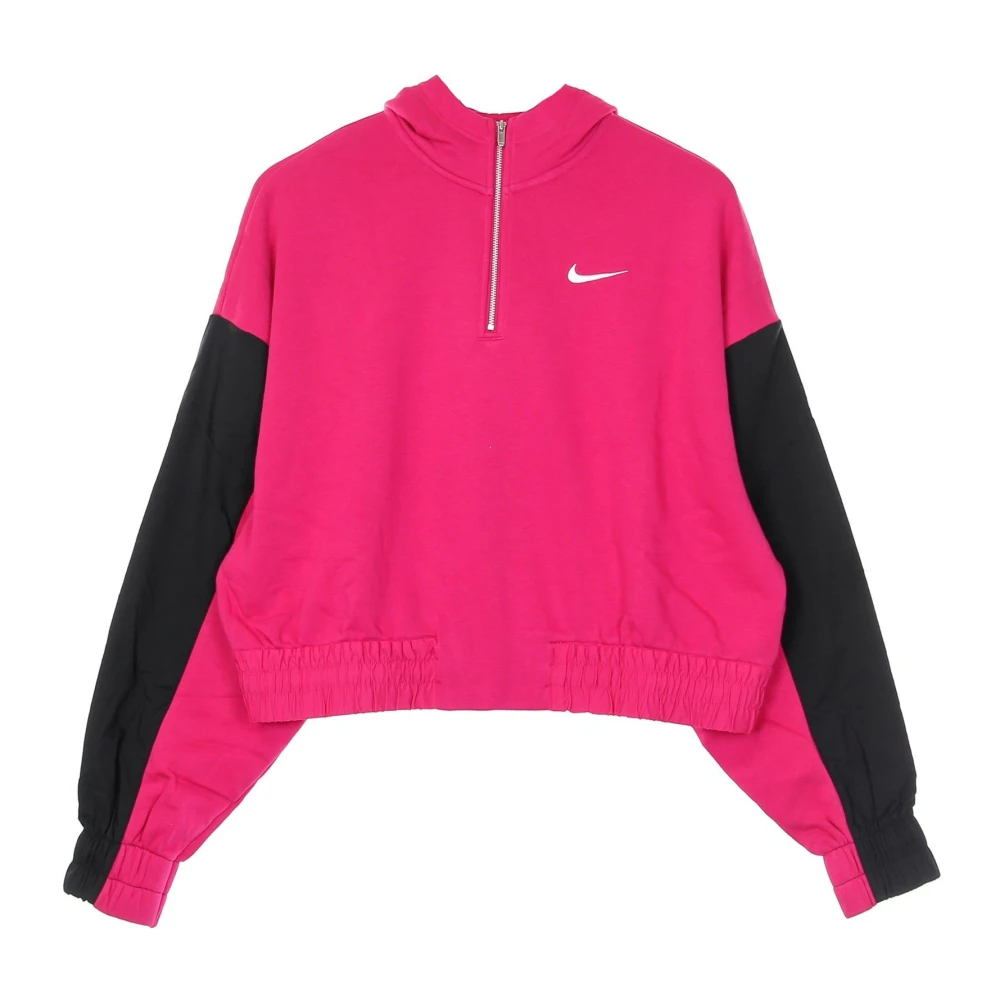 Nike Korte hoodie met Icon Clash rits Pink Dames