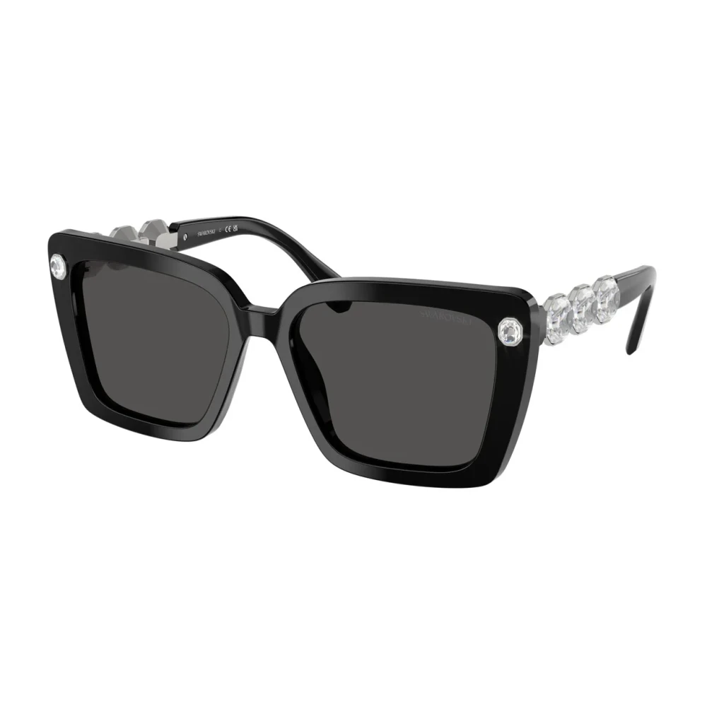 Swarovski Women's Black Sunglasses, 55 Mm, Stylish Sunglasses For