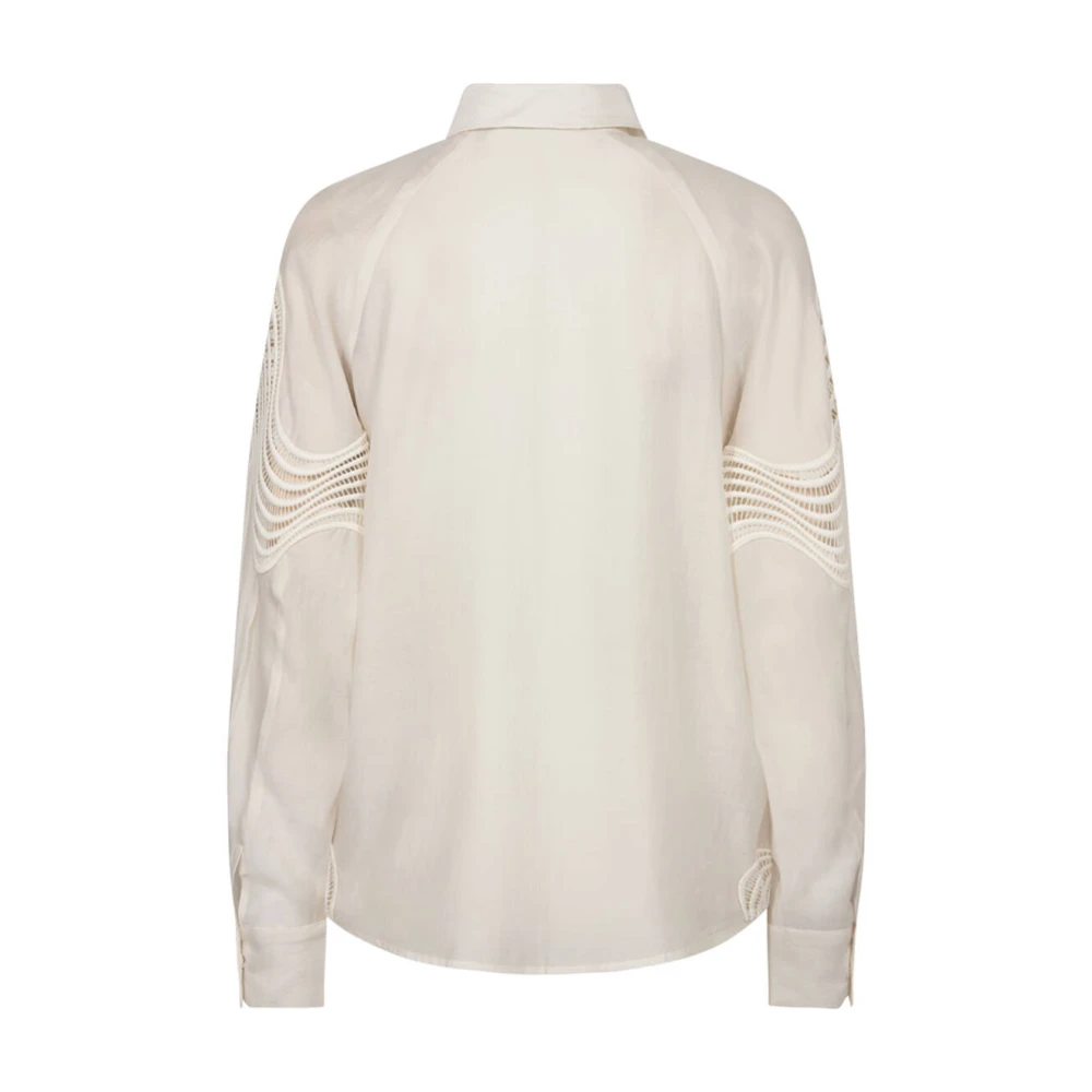 Copenhagen Muse Blouse Lange Mouw Shirt Beige Dames