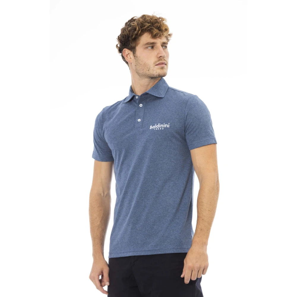 Baldinini Polo Shirt met Geborduurd Logo Blue Heren