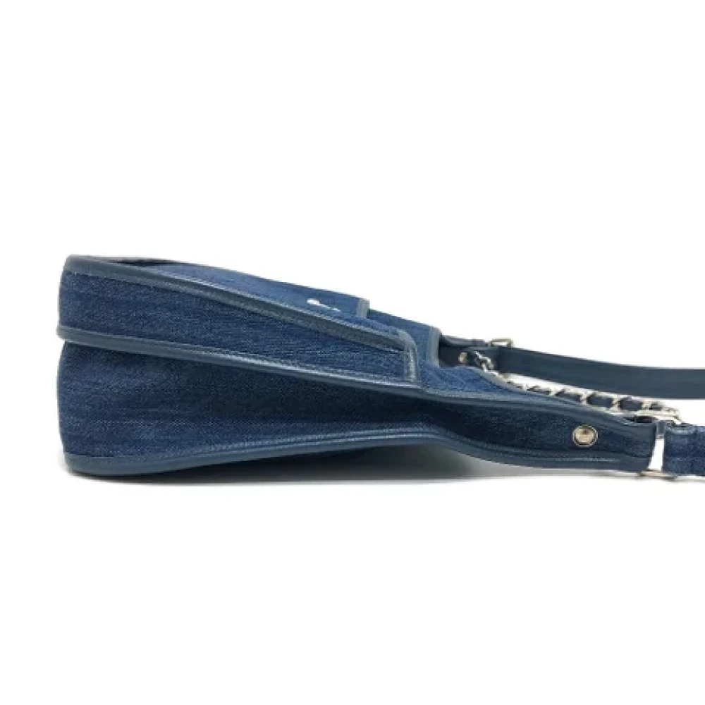 Chanel Vintage Pre-owned Denim chanel-bags Blue Dames
