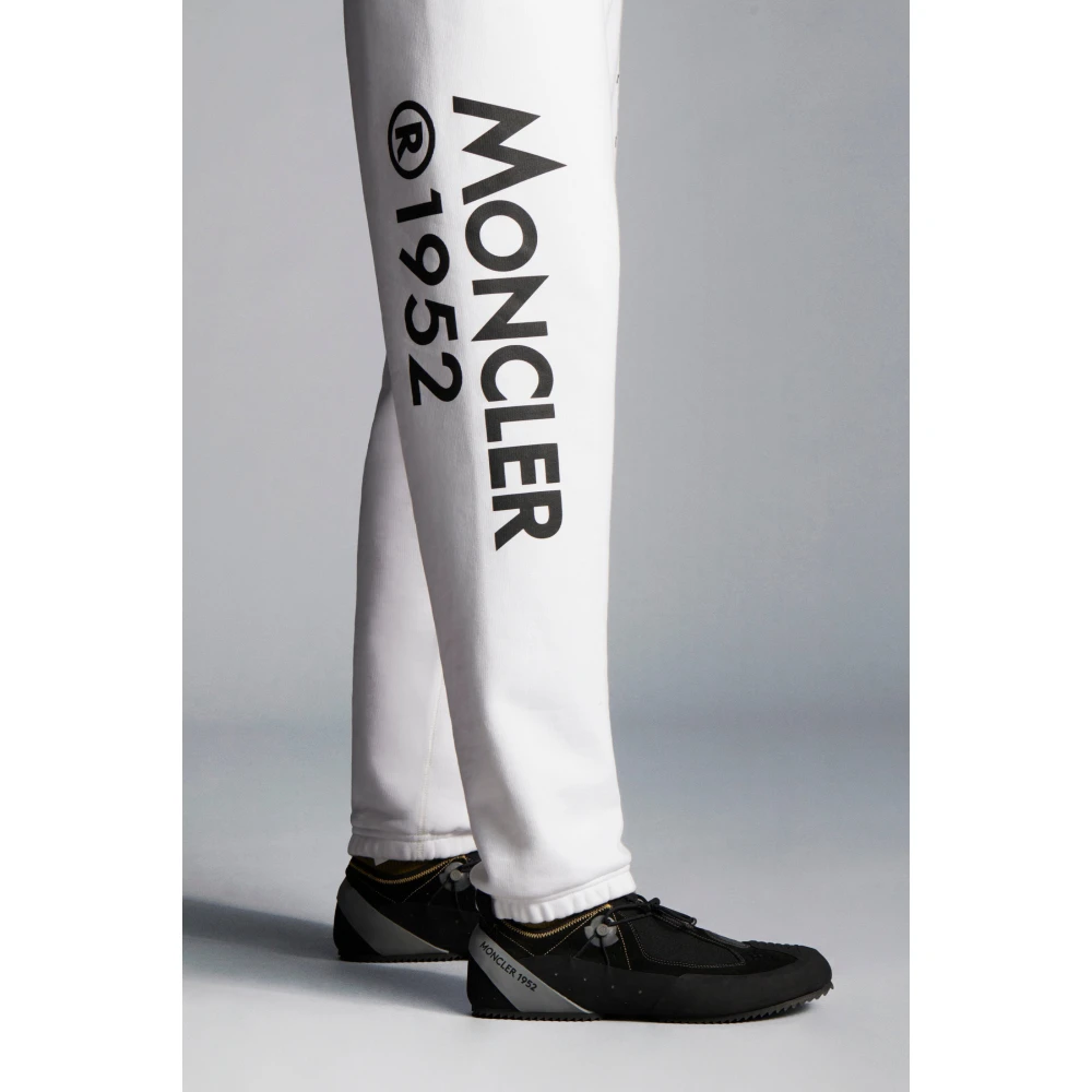 Moncler Sportieve Sweatpants met Maxi Prints White Dames