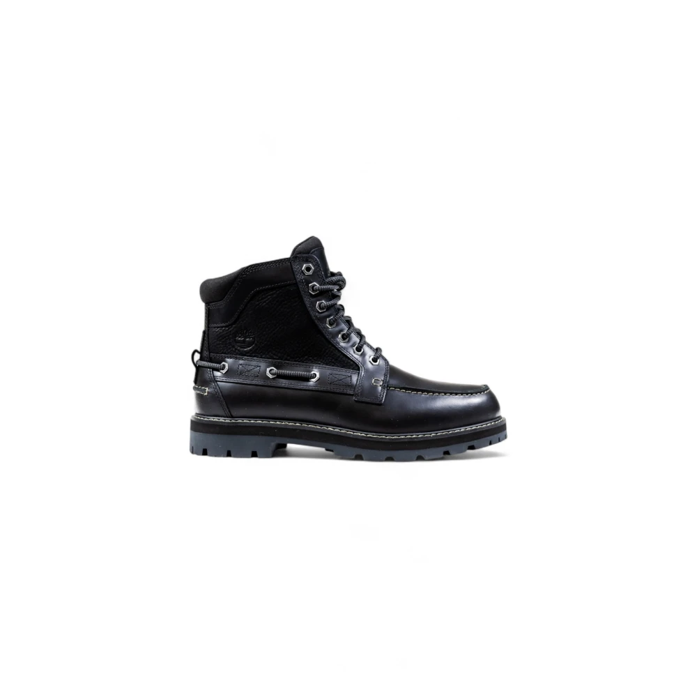 Timberland Men's Black Lace-Up Boots, 6 Uk, Rugged Lace-Up Ankle Boots