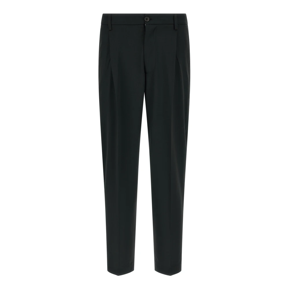 Department Five Black Suit Trousers, Male, W32, Gin Trousers