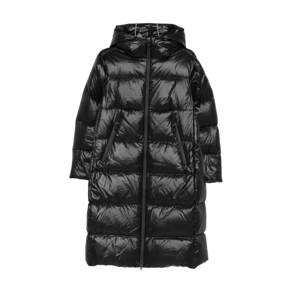 Peuterey Donna Nero Cappotti, Xs, New,