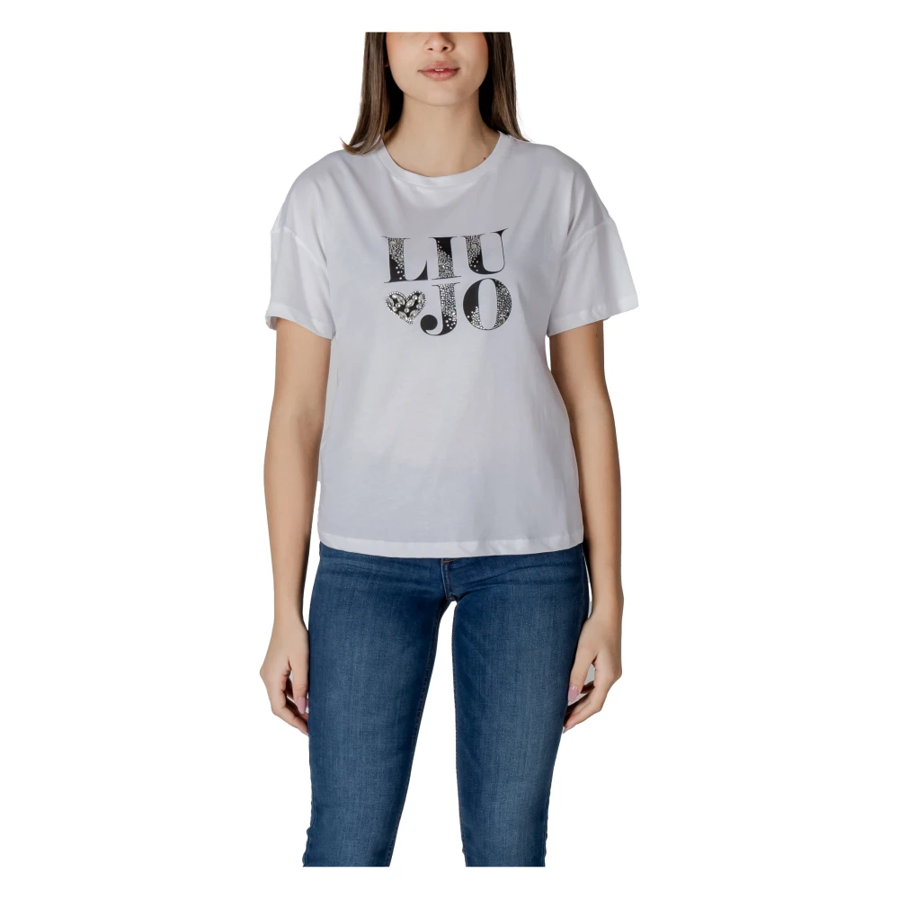 Liu Jo Gedrukt T-shirt met korte mouwen White Dames