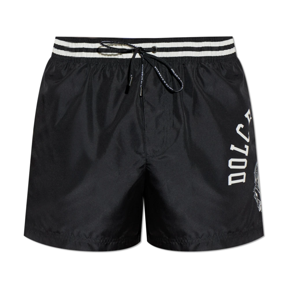 Dolce & Gabbana Men's Black Swim Shorts - Beachwear - S - Swimwear