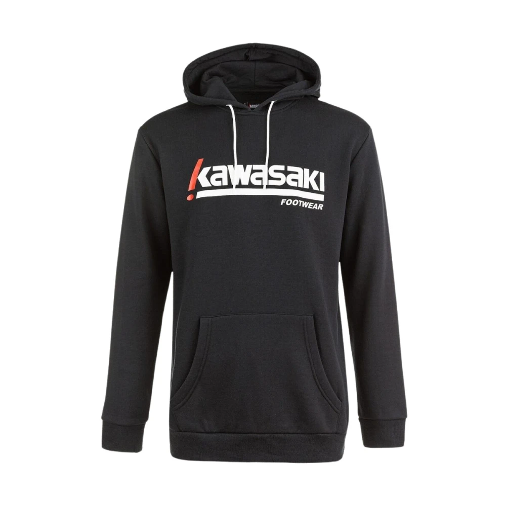 Kawasaki Retro Style Hooded Sweatshirt Black Heren