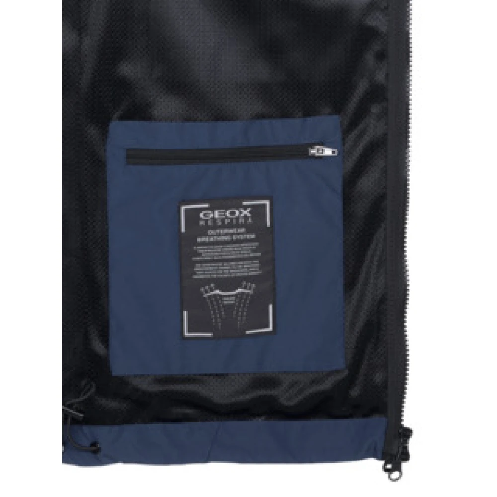 Geox Stijlvolle Jas Blue Heren