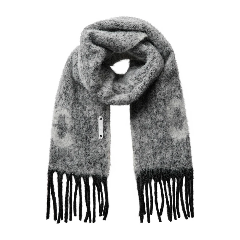 Co'couture Women's Gray Winter Scarves, One Size, Grey Harpercc Scarf Knit Diverse
