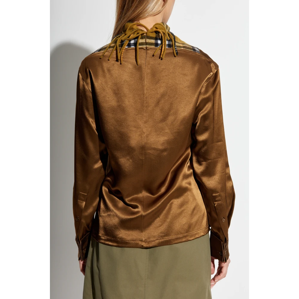 Burberry Hoge hals top Green Dames