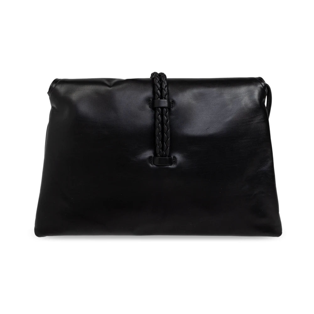 Bottega Veneta Schoudertas Liberta Medium Black Dames