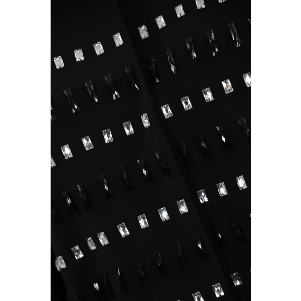 Max Mara Studio Zwarte juweelversierde damesjas Black Dames