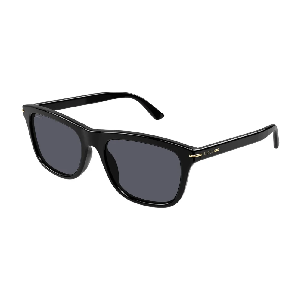 Gucci Unisex Black Sunglasses, 55 Mm, Rectangular Sunglasses