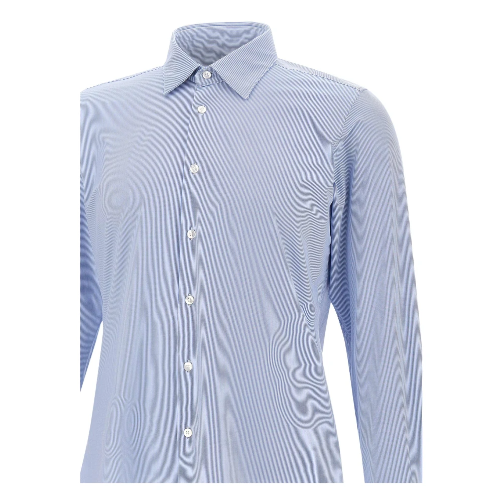 RRD Lichtblauw Oxford Jacquard Slim Fit Overhemd Blue Heren