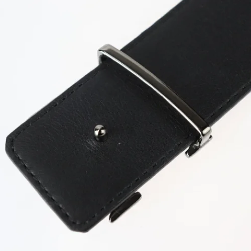 Louis Vuitton Vintage Pre-owned Leather belts Black Dames