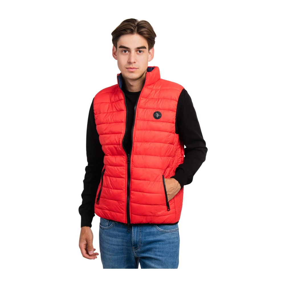 U.s. Polo Assn. Omkeerbaar Herenvest 46019-A133-575 Rood Marine Red Heren