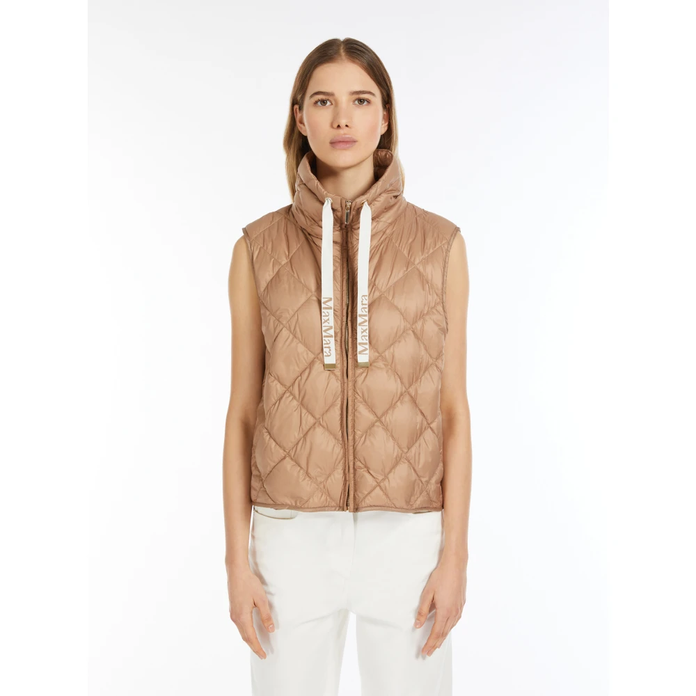 Max Mara Licht Kameel Tregic Stijlvolle Jurk Brown Dames