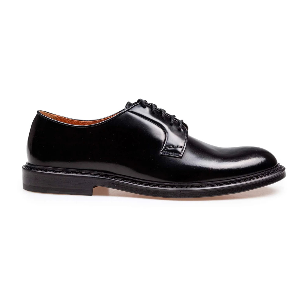Doucal's Black Dress Shoes, Male, 7 Uk, Derby Lace-Up