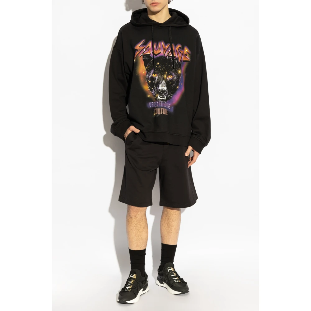 Versace Jeans Couture Gedrukte sweatshirt Black Heren