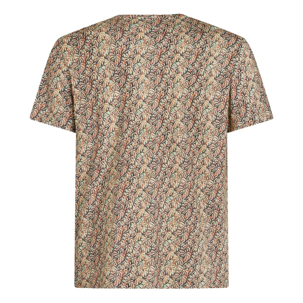 ETRO Katoen Palmboomprint T-shirt Multicolor Heren