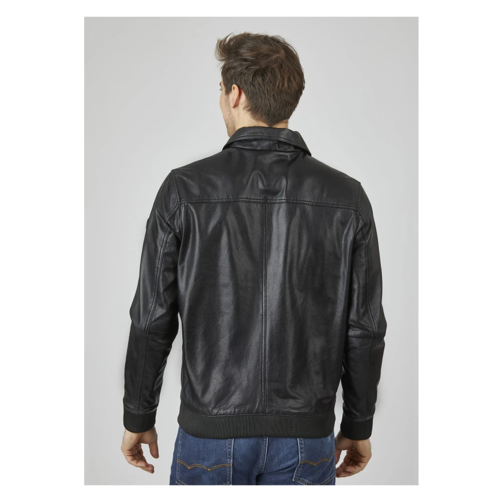 Bugatti Klassieke Leren Jas Albano Black Heren