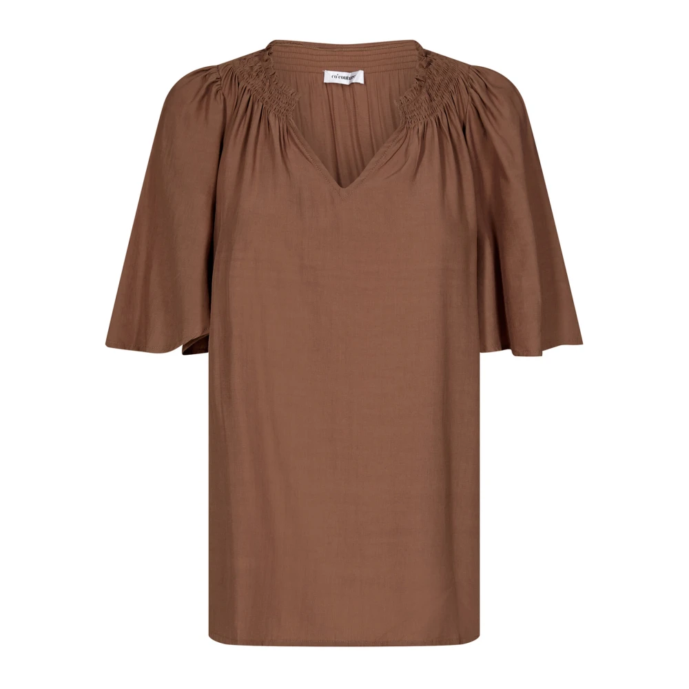 Co'Couture Sunrisecc Flow Top Blouse Brown Dames