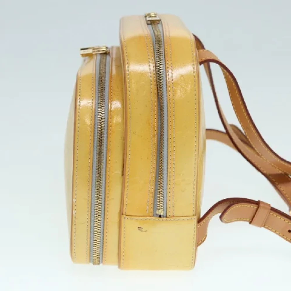 Louis Vuitton Vintage Pre-owned Leather backpacks Yellow Dames