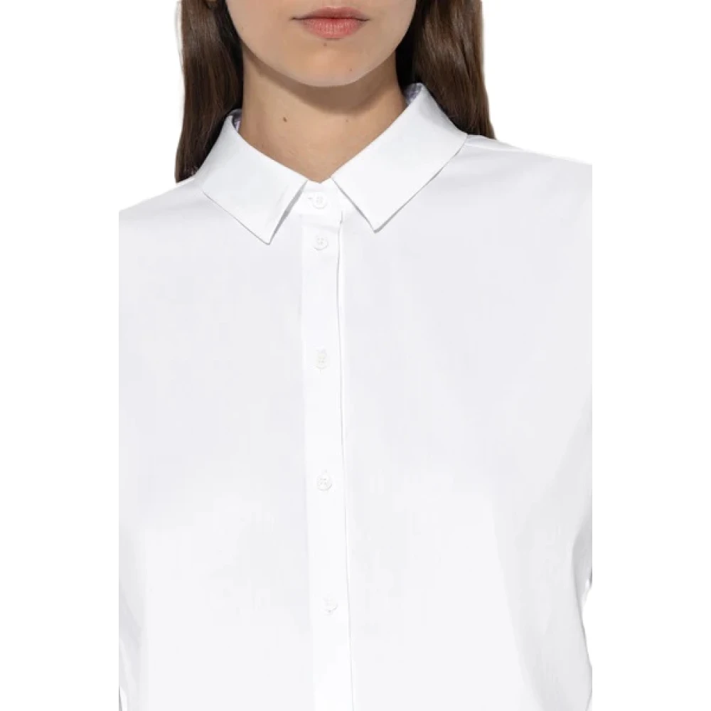 LUISA CERANO Klassieke Blouse met Oversized Pasvorm White Dames