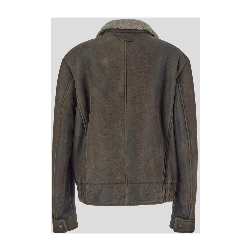 Salvatore Santoro Leren jas Green Heren