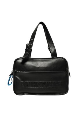 black-embossed-leather-shoulder-bag