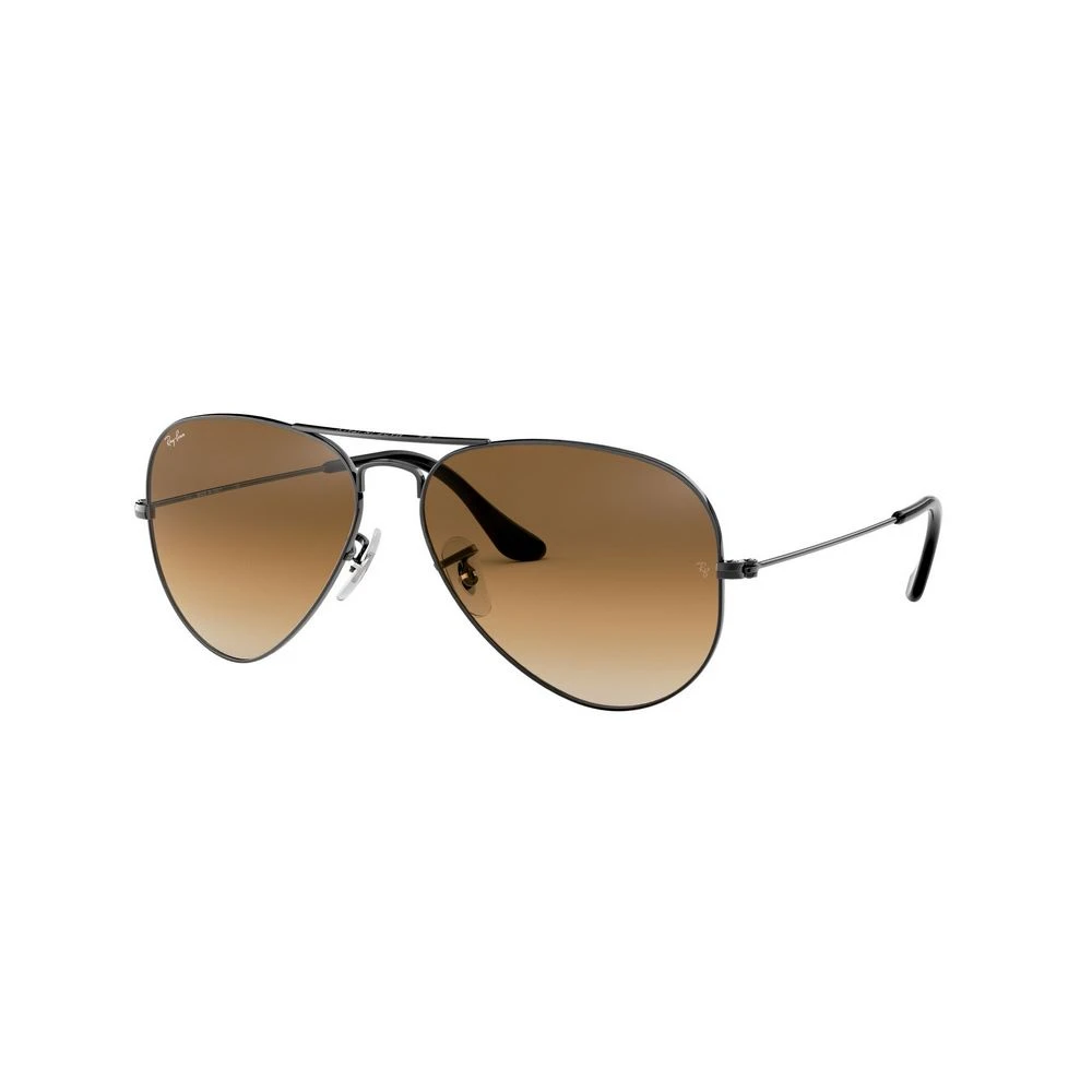 Ray-Ban Unisex Grey Aviator Gunmetal Brown Gradient Sunglasses In - Image 15