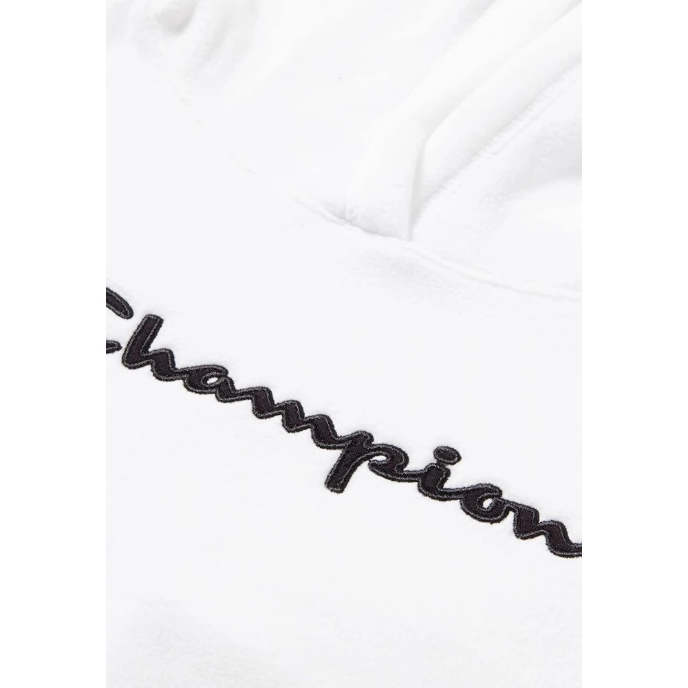 Champion Gezellige hoodie met kleur-matching capuchon White Dames
