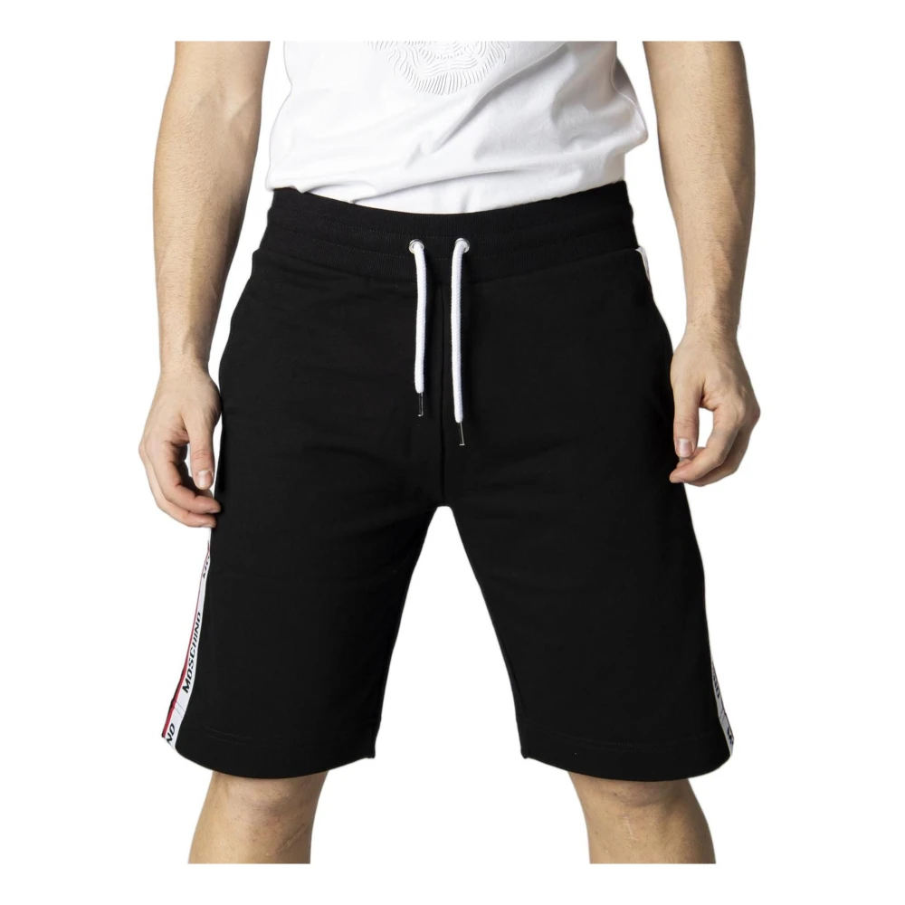 Moschino Zwarte shorts voor heren met zij- en achterzakken Black Heren