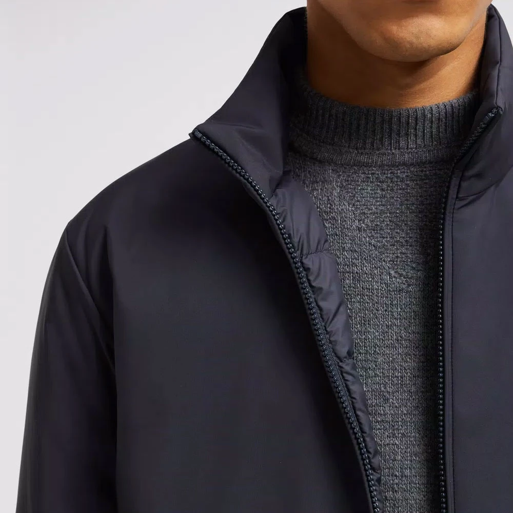 Moncler Korte Navy Donsjas AirSoft Blue Heren