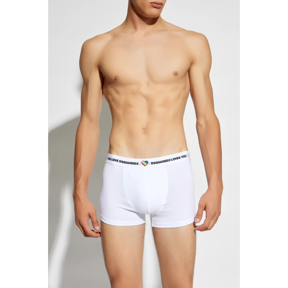 Dsquared2 Boxershorts met logo White Heren