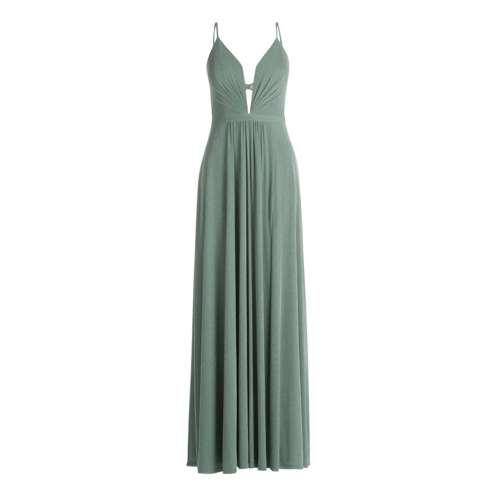 Vera Mont Elegante Avondjurk met Lurexdraad Green Dames