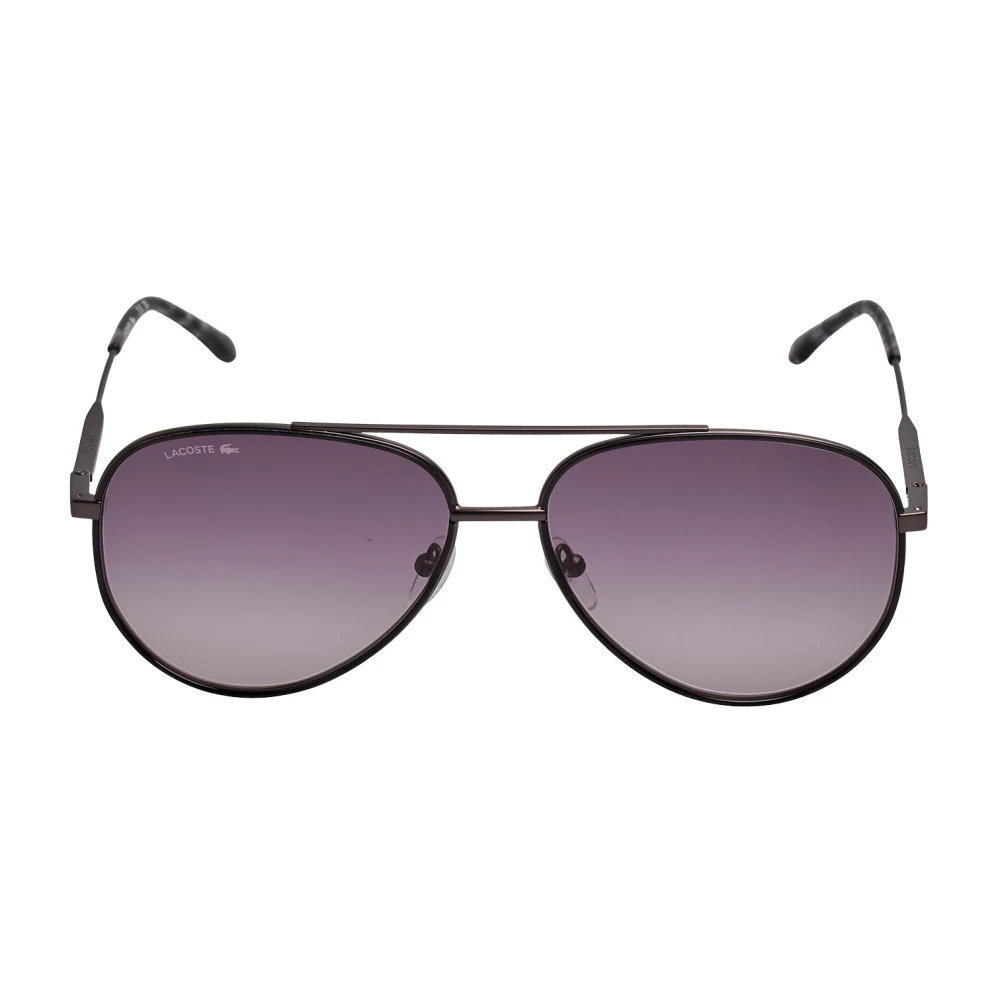 Lacoste Men's Gray Aviator Sunglasses - Sunglasses - One Size - Accessories
