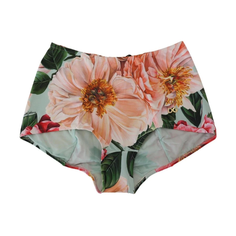 Dolce & Gabbana Women's Peony Print Swimsuit Bottoms