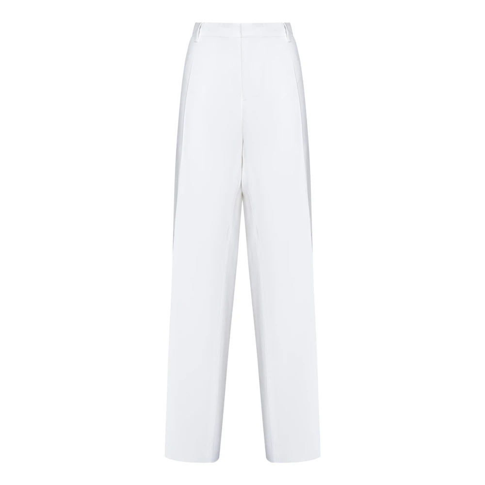 Dsquared2 Women's White Wide Leg Trousers