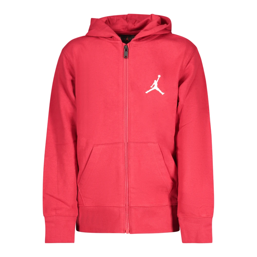 Jordan Unisex Kids Red Kids Sweatshirts, 10 Y, Long-Sleeved Hoodie
