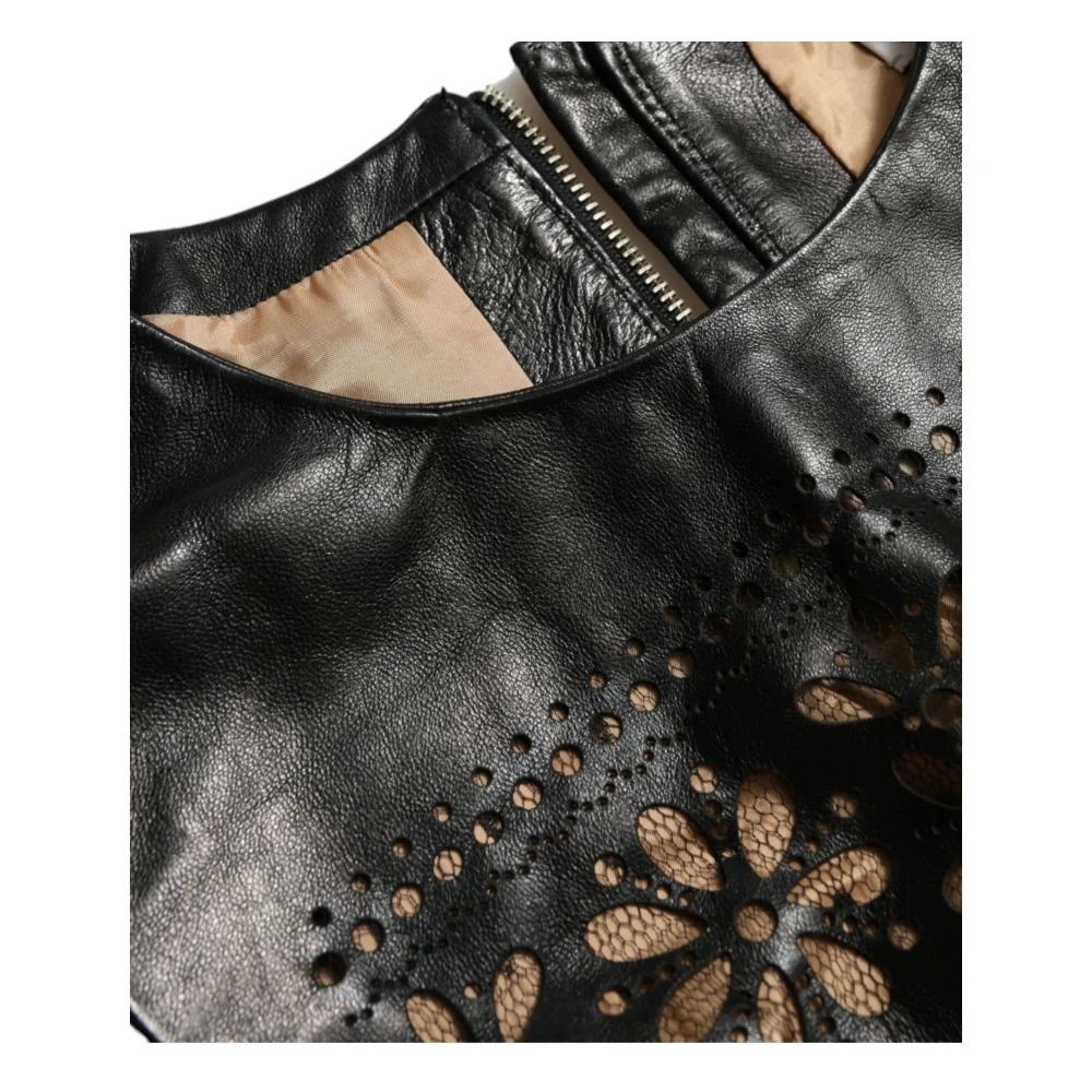 Valentino Zwart Nylon A-lijn Jurk Black Dames