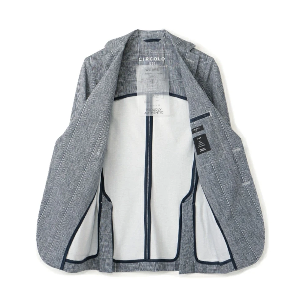 Circolo 1901 Prince of Wales Check Blazer Gray Heren