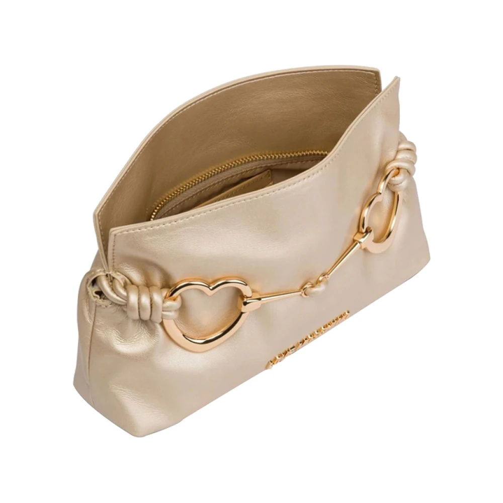 Moschino Gouden Schoudertas Elegant en Verfijnd Yellow Dames