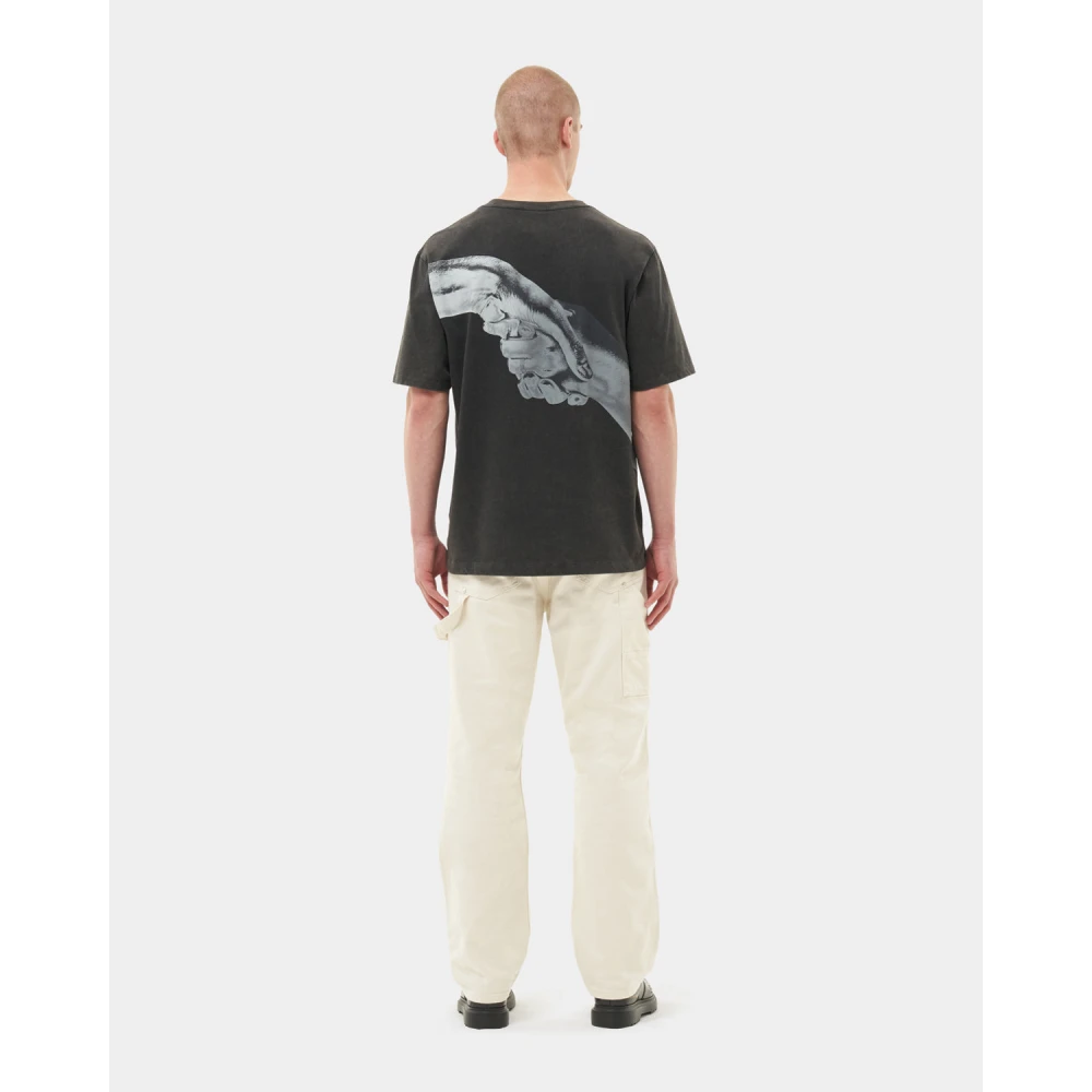 Filling Pieces T-shirt Handshake Vintage Black Heren