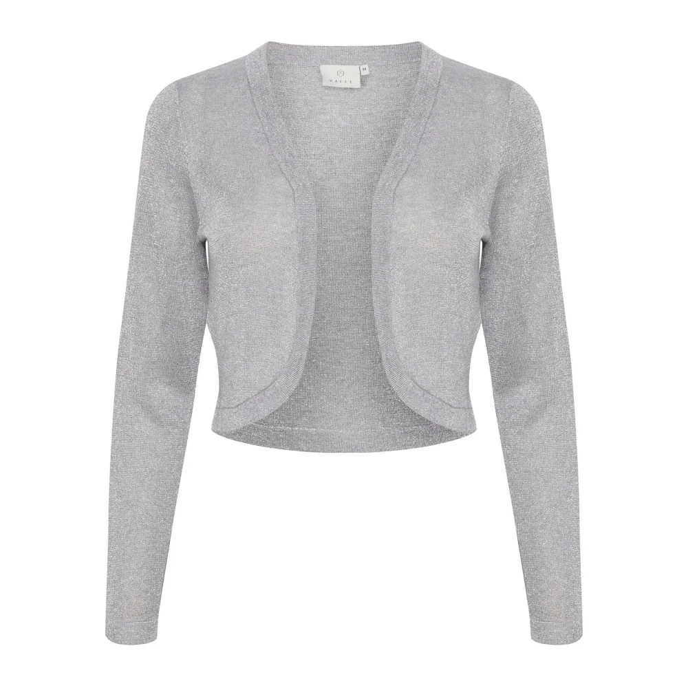 Kaffe Vrouwelijke Open Bolero Jas Grijs Zilver Gray Dames