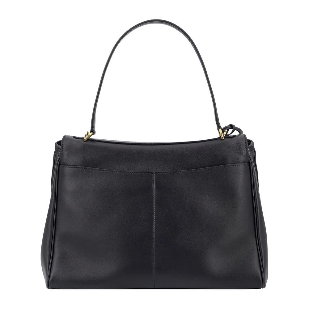 Balenciaga Leren Schoudertas met Sleutelhanger Detail Black Dames