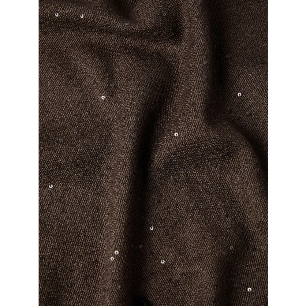 BRUNELLO CUCINELLI Modieuze Scarf C8705 voor alle gelegenheden Brown Dames