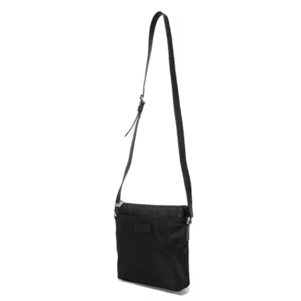 Gucci Vintage Pre-owned Canvas crossbody-bags Black Dames