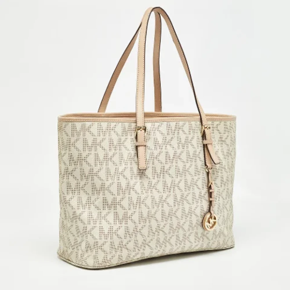Michael Kors Pre-owned Coated canvas totes Beige Dames